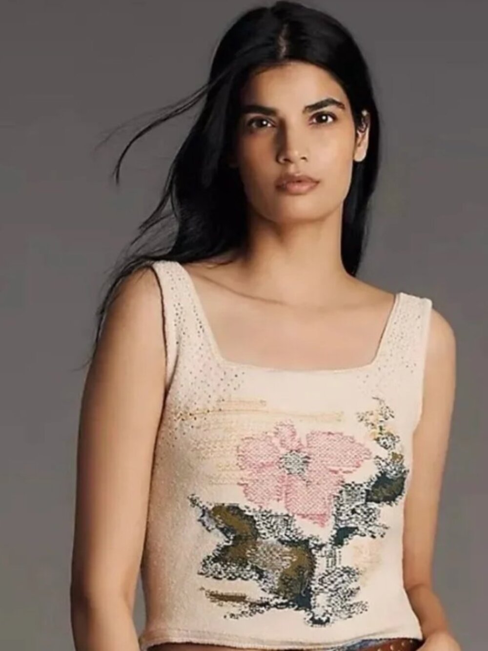 NWT: Anthropologie Pilcro Square Neck Knit Tank Top